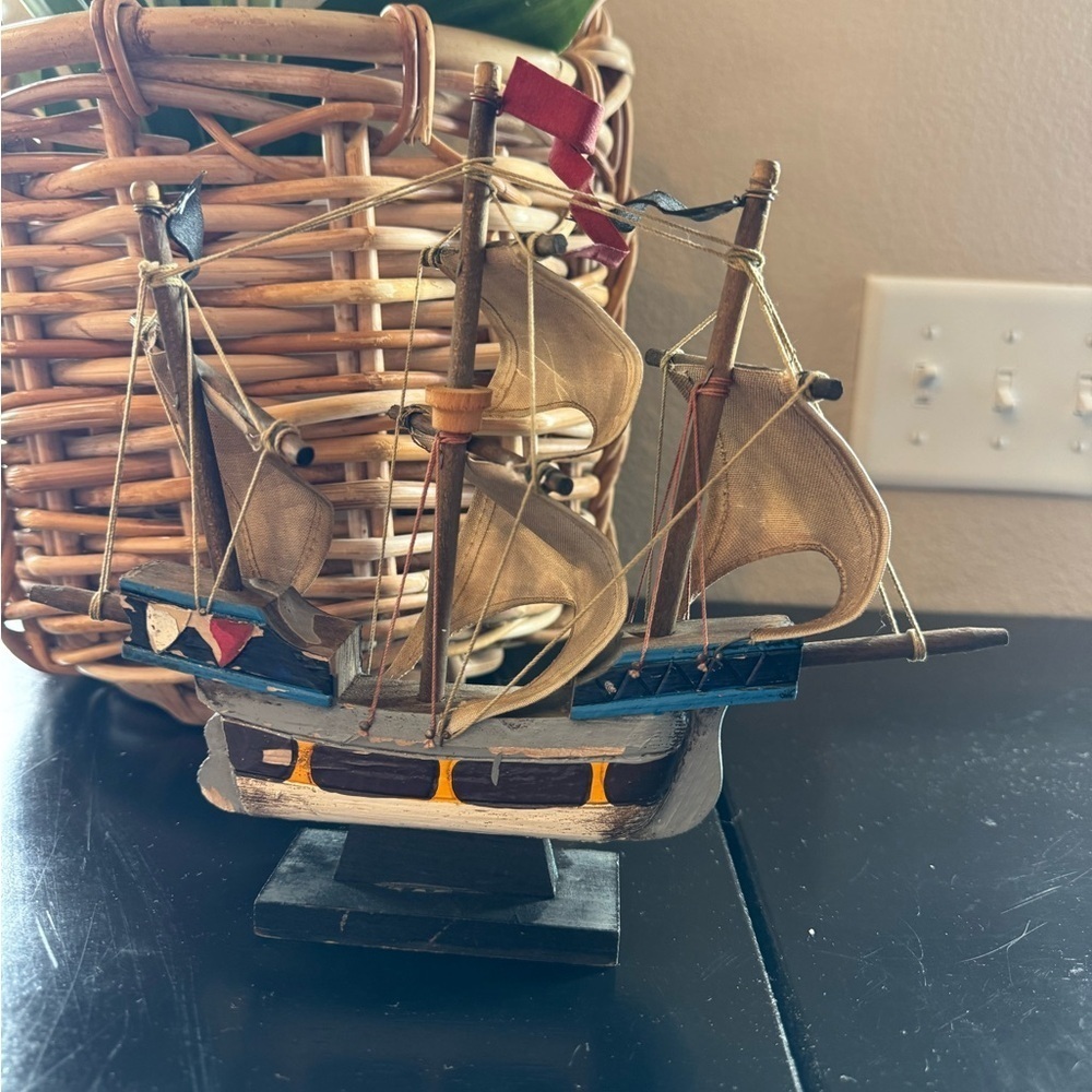 1492 Pinta sailboat replica vintage wooden - Picture 2 of 8